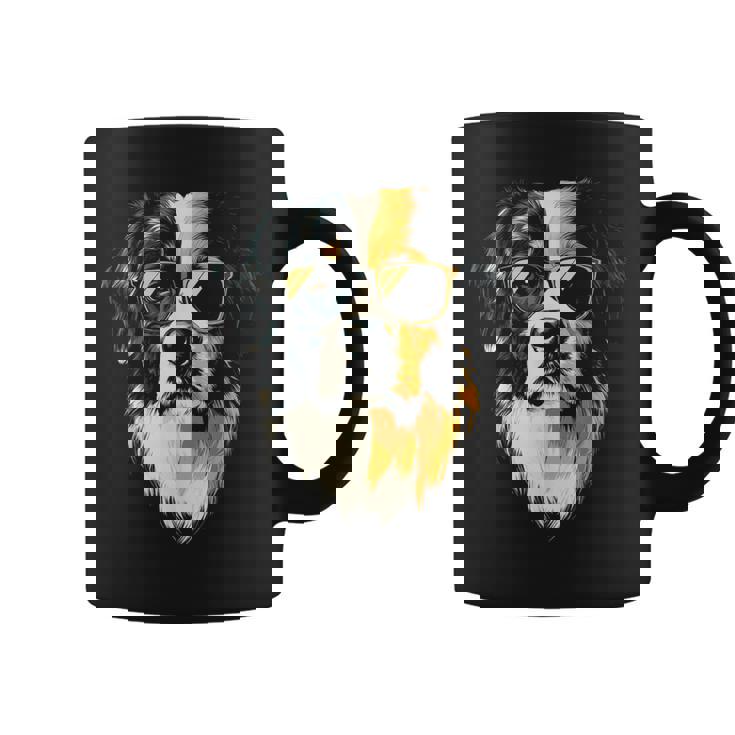 セントバーナード 犬 グラフィック ペット アートワーク セントバーナード コーヒーマグ