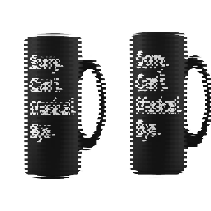 ソーリー・キャント・ミュージカル・バイ・ミュージシャンミュージック・ラヴァー・ミュージック 長袖tシャツ コーヒーマグ