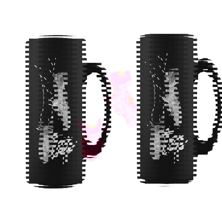 タップダンサー レトロフラワー タップダンサーデザイン タップダンス コーヒーマグ