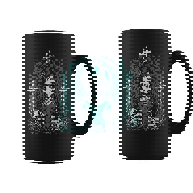 ダーク ゾンビ ゴシック人形 ちびスタイルと不気味な コーヒーマグ