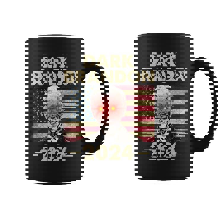 ダークブランドン・バイデン 2024 レトロフラッグ Usa ファニー ジョー・バイデン コーヒーマグ
