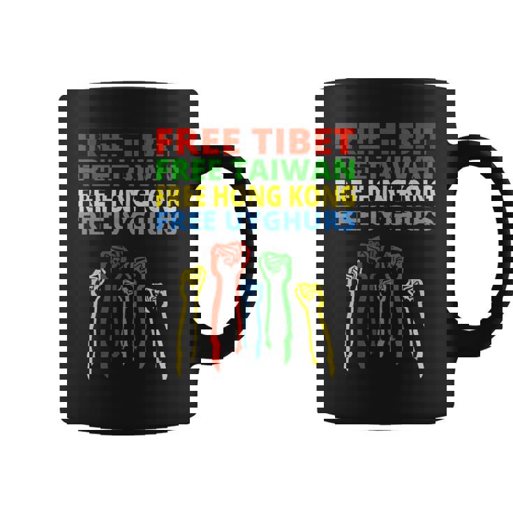 チベットフリー 台湾 香港 ウイグル人保護 コーヒーマグ