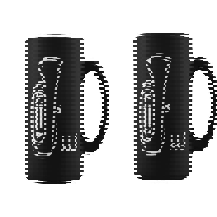 チューバ 楽器 吹奏楽 オーケストラ シンプル 音楽 コーヒーマグ