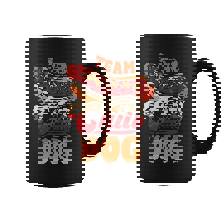 チーム・チリ・ドッグ 面白いチリコンカーン ホットドッグ好きのフードトラック コーヒーマグ