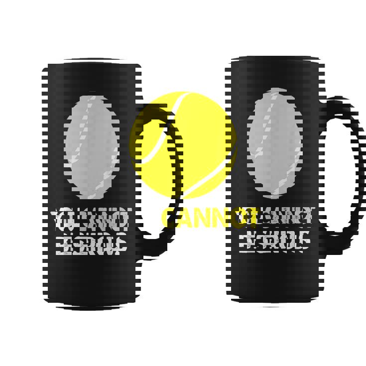 テニス ユーモア You Cannot Beerious ラケット スポーツ コーヒーマグ