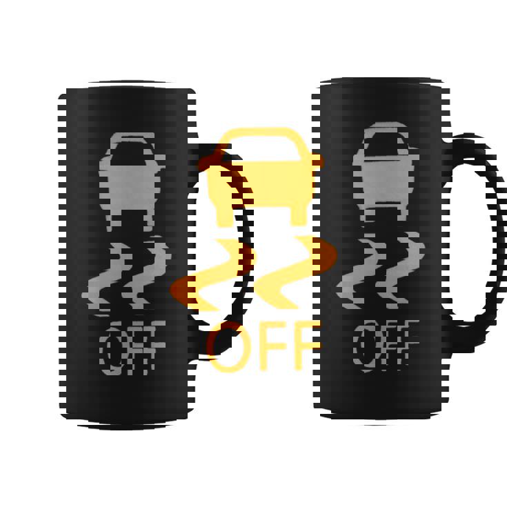 トラクションコントロールオフtシャツ コーヒーマグ