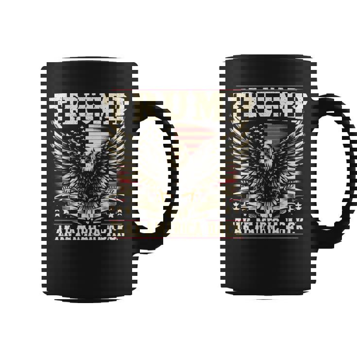 トランプ 2024 テイク・アメリカ・バック トランプ大統領 長袖tシャツ コーヒーマグ