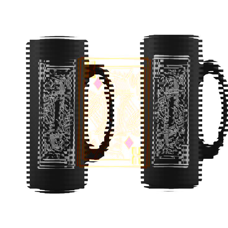 トランプ レトロ ダイヤモンド キング コーヒーマグ