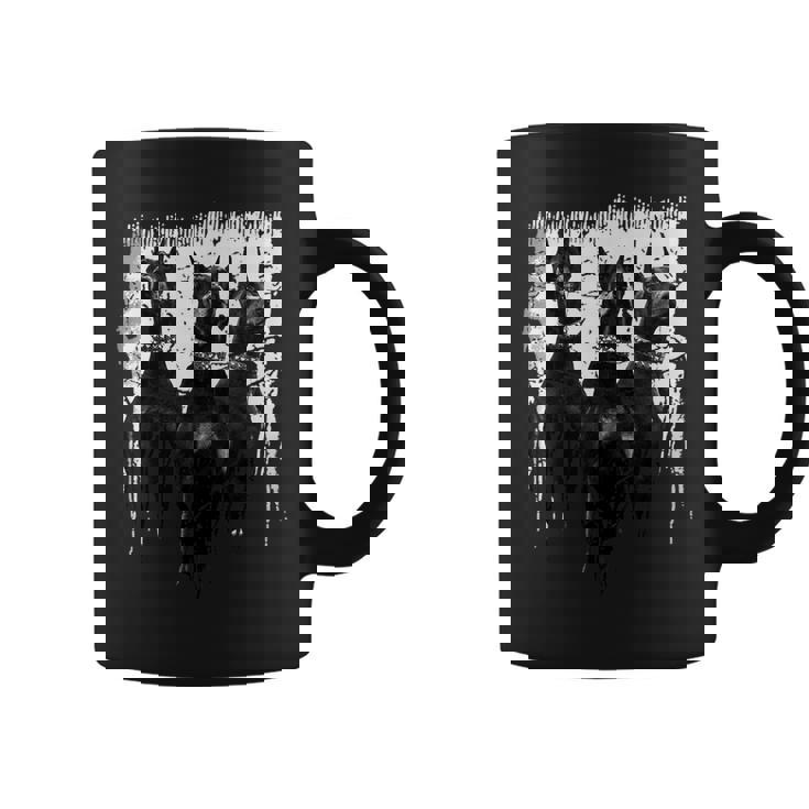 ドーベルマン・ピンシャー 黒と白の犬の恋人 コーヒーマグ