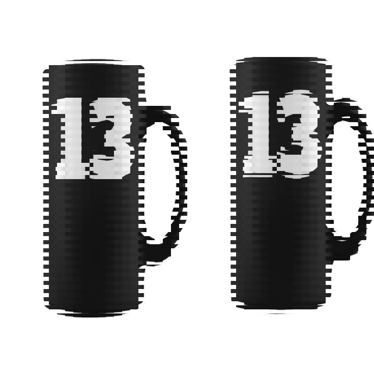 ナンバー13 Thirn スポーツチーム フロントプリント お揃い 誕生日 コーヒーマグ