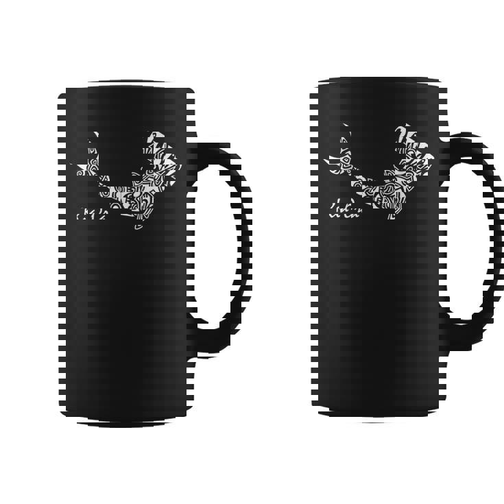 ニュージーランドのシンボル ハカマオリ族のハンマーヘッドシャーク。 コーヒーマグ