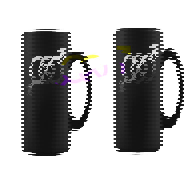 ノンバイナリー・プライド無限大 コーヒーマグ
