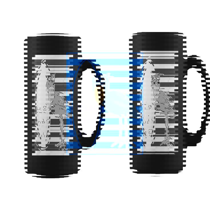 ハシビロコウさん 『サーフサイド・ボーダー』【どうぶつフレンズ】 サーファー／サーフボード 夏・面白 コーヒーマグ