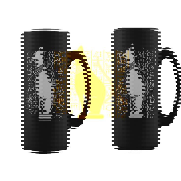 バステット 古代エジプト 猫 神 ヒエログリフ グラフィックアート 恋人 コーヒーマグ