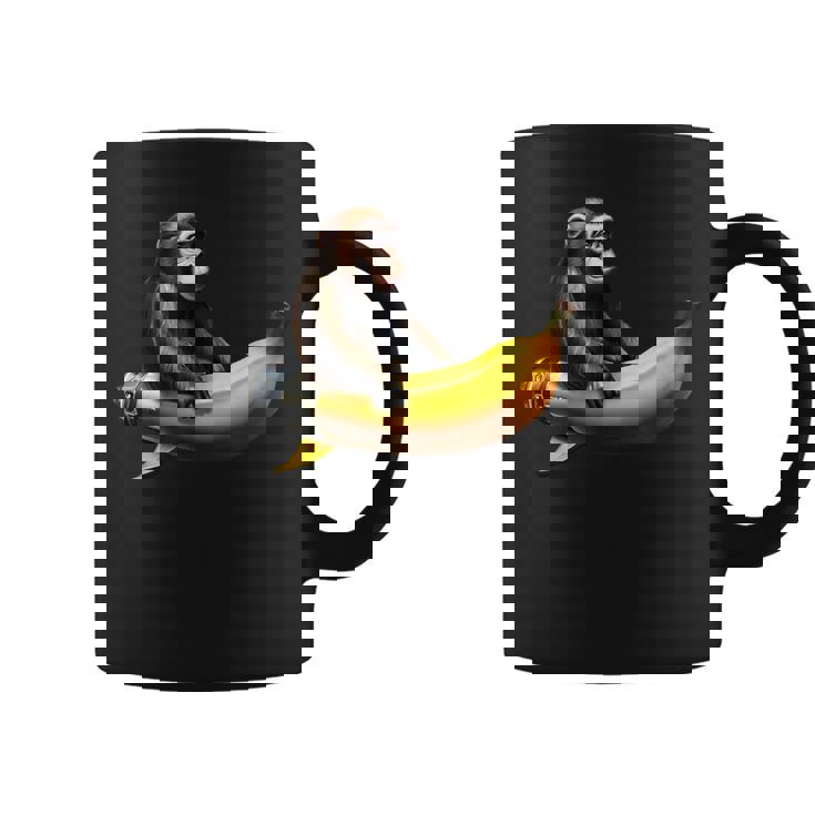 バナナロケットの宇宙飛行士猿 コーヒーマグ