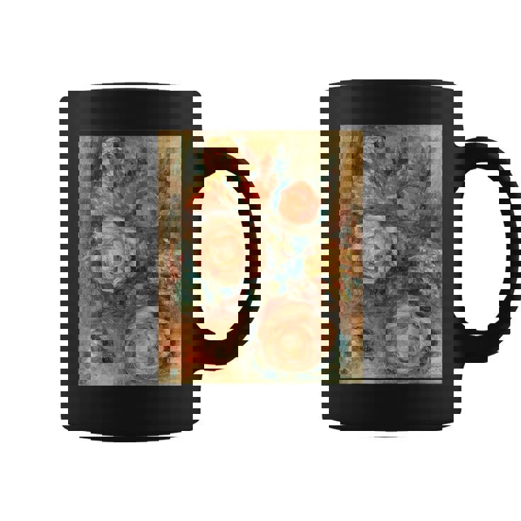 バラの花束 ルノワール 印象派 カラフル絵画 コーヒーマグ