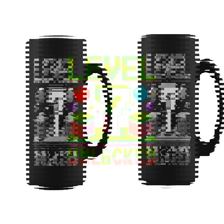 バースデーボーイシャツ レベル7 ロック解除 7歳の誕生日 男の子 コーヒーマグ