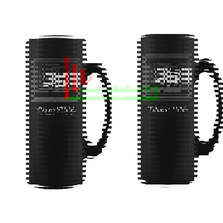 パレスチナ パレスチナ国旗 アラビア語カリグラフィー フリーパレスチナ コーヒーマグ