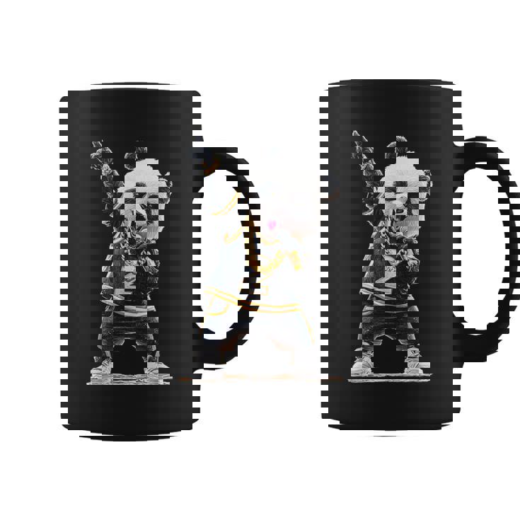 パンダ ホールドマイク 歌う ダンス 動物 グラフィック パンダ コーヒーマグ