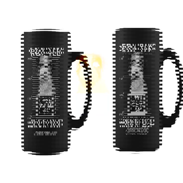 パーソナルストーカー犬ジャックラッセルテリア私はあなたに従います Jack Russell Terrier Dog 長袖tシャツ コーヒーマグ