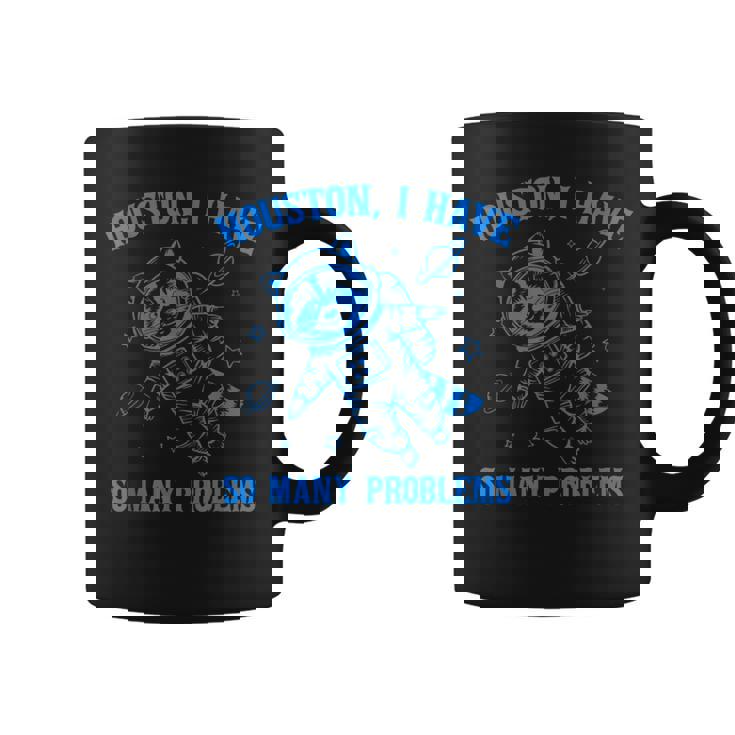 ヒューストン I Haveo Many Problems アライグマ宇宙飛行士 コーヒーマグ