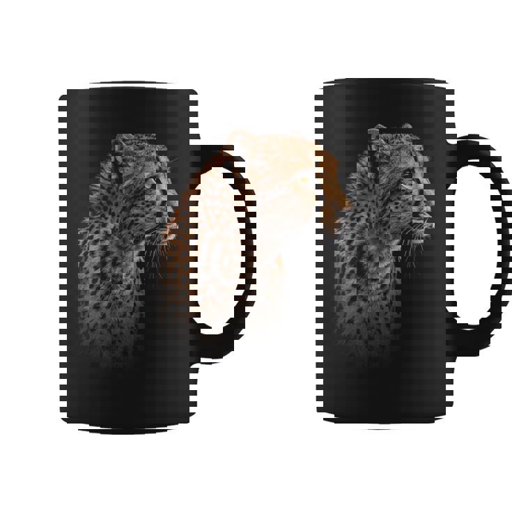 ヒョウチーター 虎 ヒョウの顔 ライオン 猫 コーヒーマグ