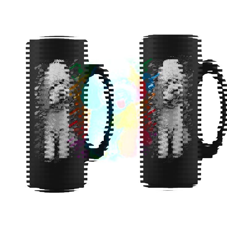 ビション・フリーゼ好きのかわいいビション・フリーゼの犬 コーヒーマグ