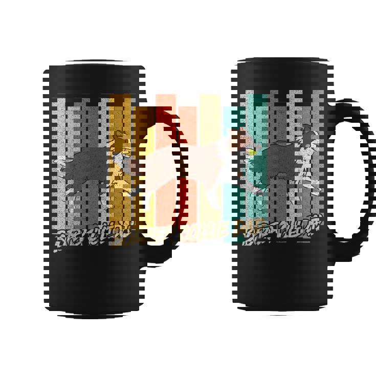 ビンテージ レッドボーダーコリー 犬 お父さん 犬 飼い主 父の日 コーヒーマグ