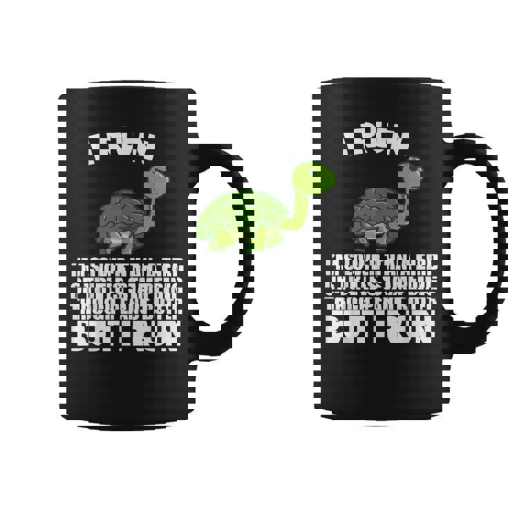 ピーナッツバターで亀よりもゆっくり走る コーヒーマグ