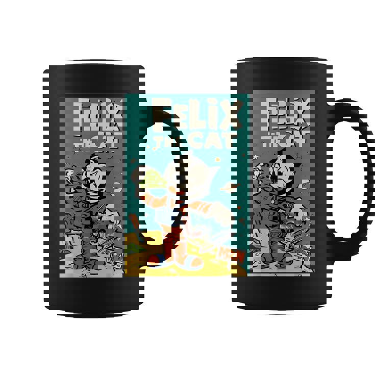 フェリックス・ザ・キャット・ムーン・ドリーマー レトロ1920年代天体アニメーション コーヒーマグ