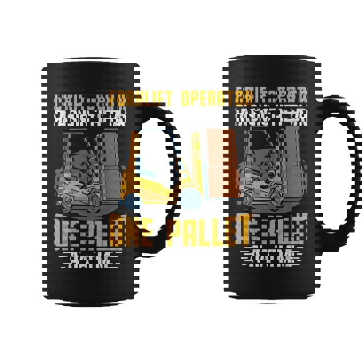 フォークリフト オペレーター レイジングバー パレット フォークリフトドライバー コーヒーマグ