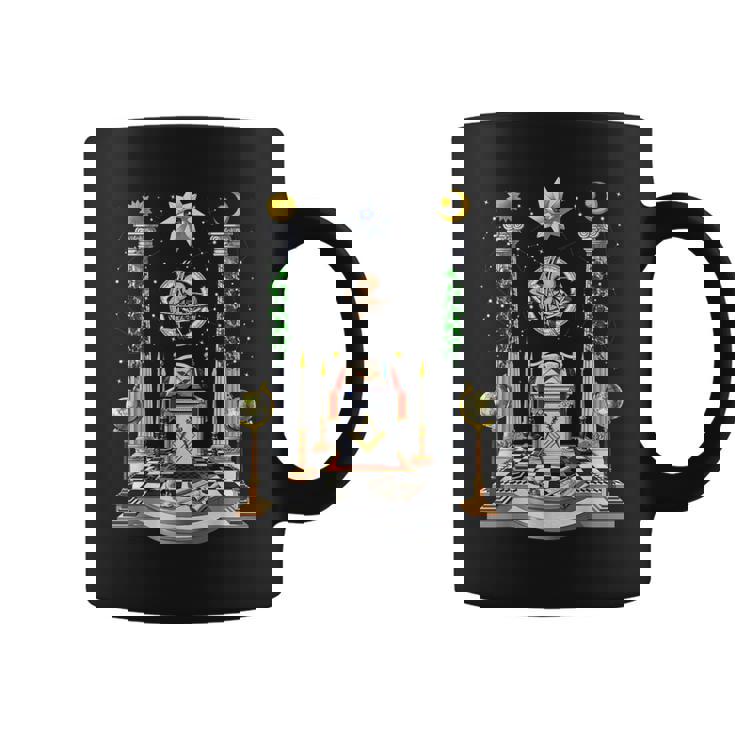 フリーメーソンのロッジ フリーメイソン フリーメイソンのコンパス フリーメイソンの祭壇 コーヒーマグ