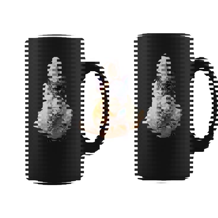 フレンチブルドッグ 犬 アイスクリームを食べる犬 面白い かわいい コーヒーマグ