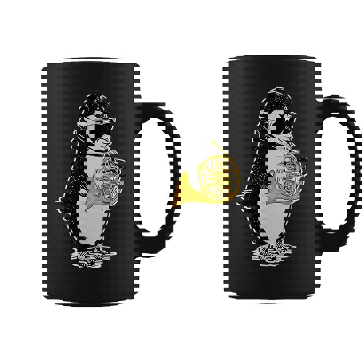 フレンチホルン奏者 ペンギン好き 音楽 フレンチホルン コーヒーマグ