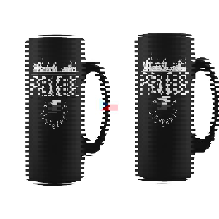 プラハ スカイライン チェコ共和国 国旗 プライド お土産 コーヒーマグ