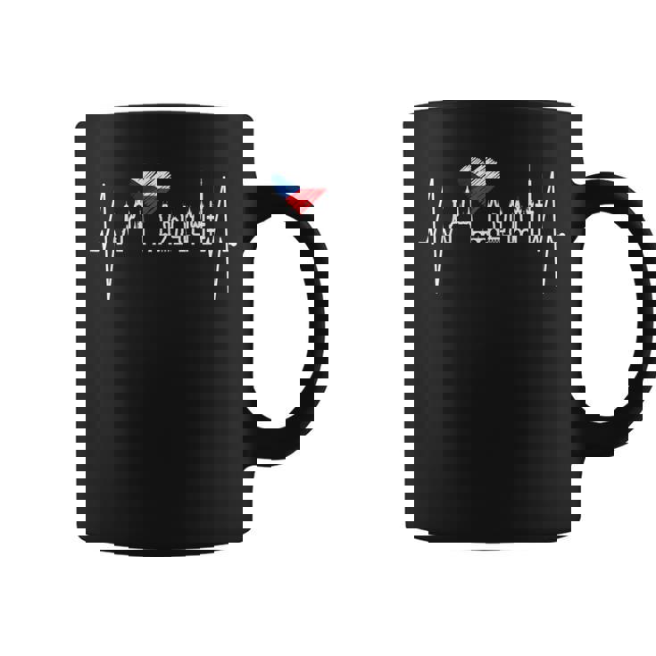 プラハのスカイライン ハートビート チェコ共和国 プラハ大好きi Love Prague Praha コーヒーマグ