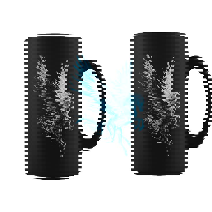 ペガサスユニコーンモチーフイラスト コーヒーマグ