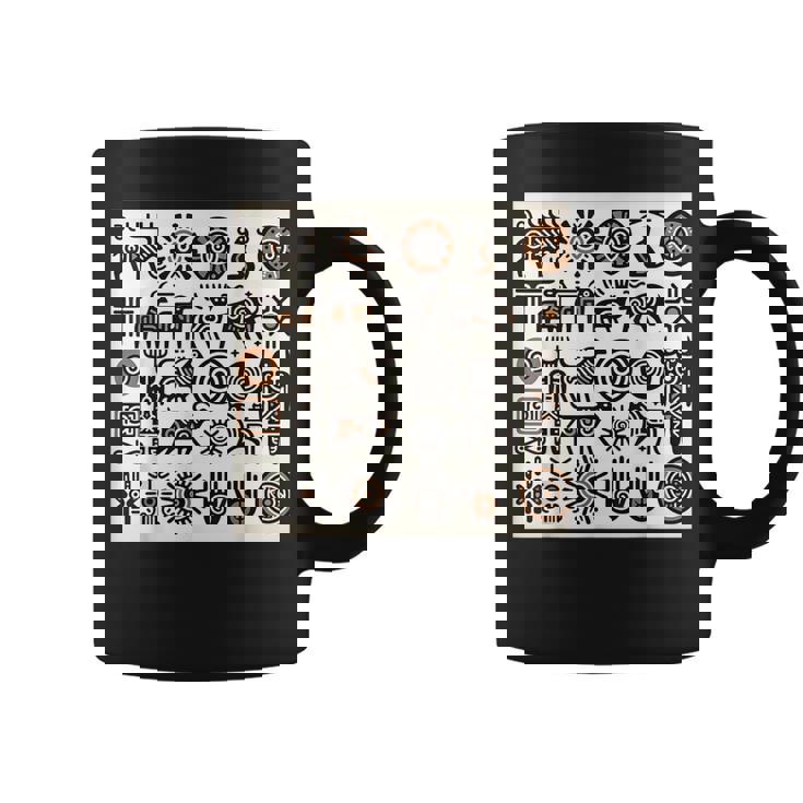 ペトログリフロックの彫刻ネイティブアメリカン コーヒーマグ