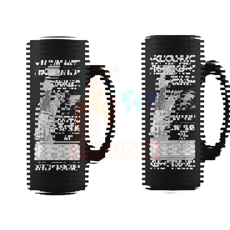 ペルージャシティのクールな少女 誇り高きペルージャガール コーヒーマグ