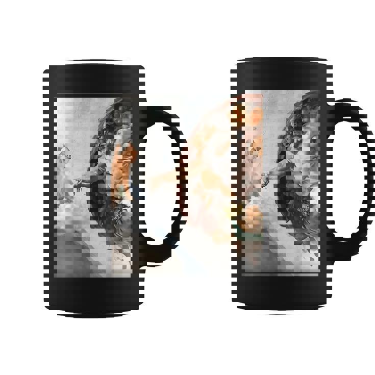 ミケランジェロの愉快な創作猫ミーム。 コーヒーマグ