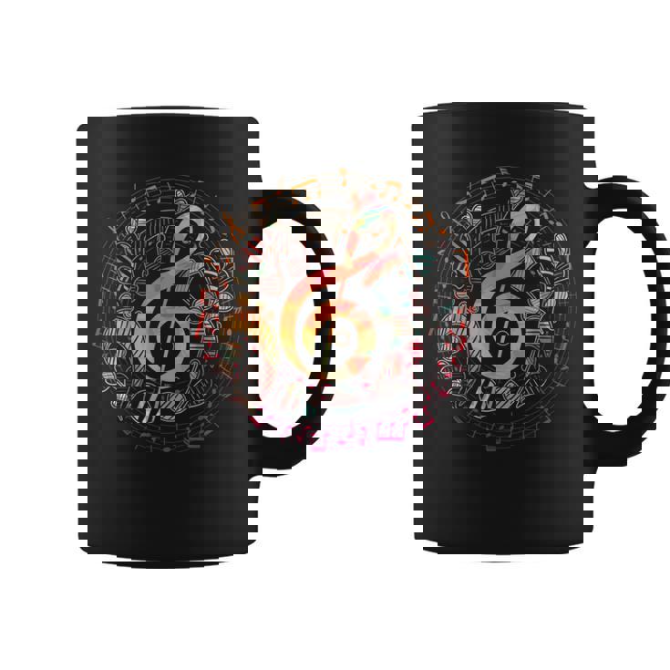 ミュージシャンギフト ト音記号音楽 コーヒーマグ