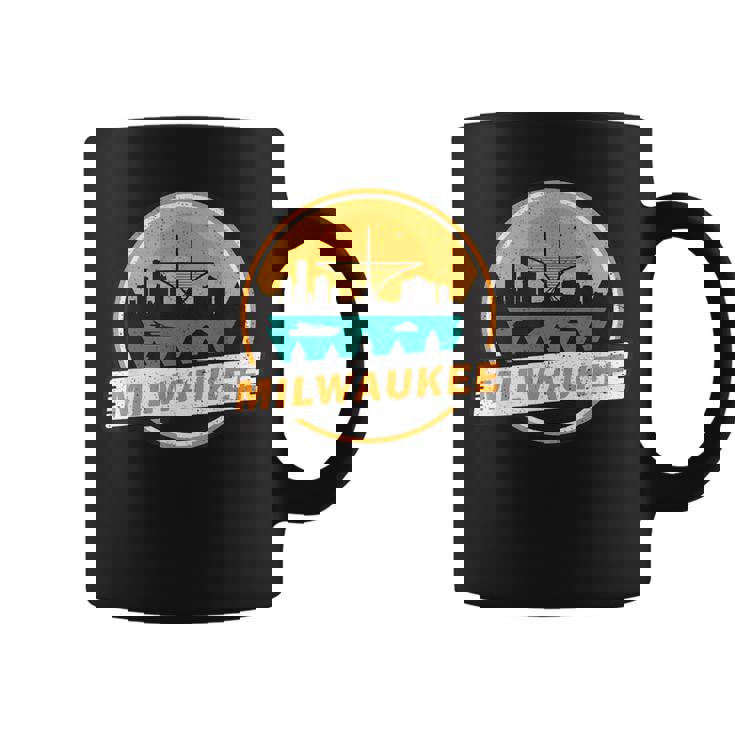 ミルウォーキー スカイライン ランドマーク ミルウォーキー ベイ ヴィンテージ コーヒーマグ
