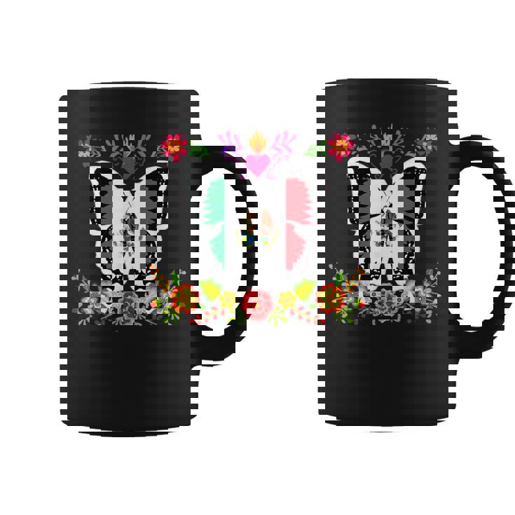 メキシコ独立記念日 バタフライ メキシコ コーヒーマグ