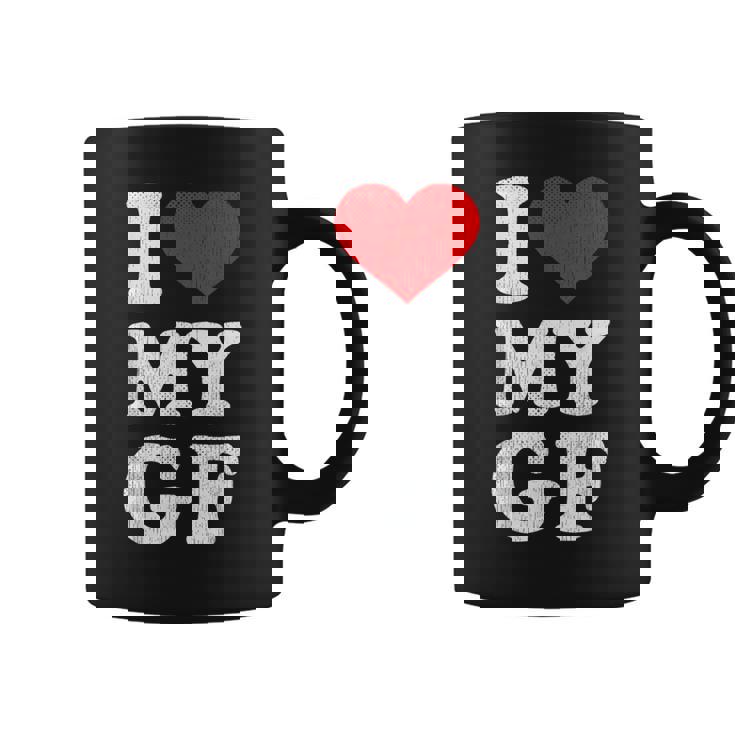 ユーズド加工 I Heart My Girlfriend アパレル I Love My Gf コーヒーマグ