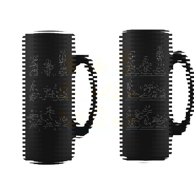 ヨガ ゴールデンレトリバーの犬のヨガのポーズ コーヒーマグ