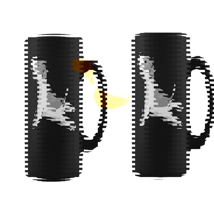 ヨガジャック・ラッセル・テリア犬 コーヒーマグ