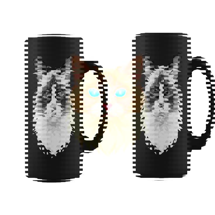 ラグドール猫ラグドール猫猫ママ甘いラグドール猫 コーヒーマグ