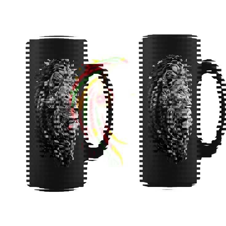 ラスタレゲエミュージックヘッドフォンジャマイカンルーツプライドライオン コーヒーマグ