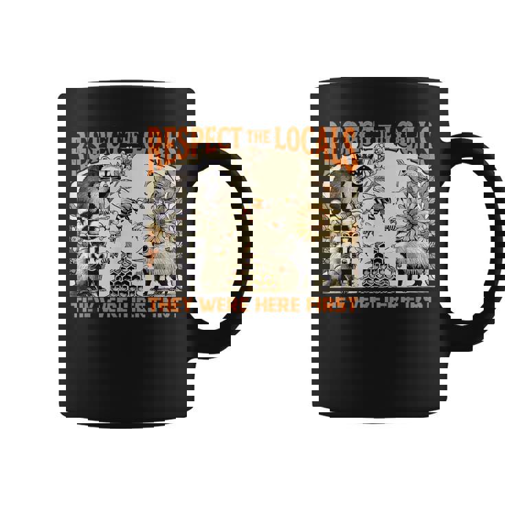 リスペクト Locals オポッサム スカンク アライグマ ハチミツ コーヒーマグ