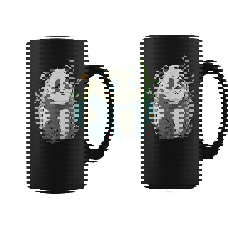 リラックス竹林ぽっちゃりパンダ美学 コーヒーマグ